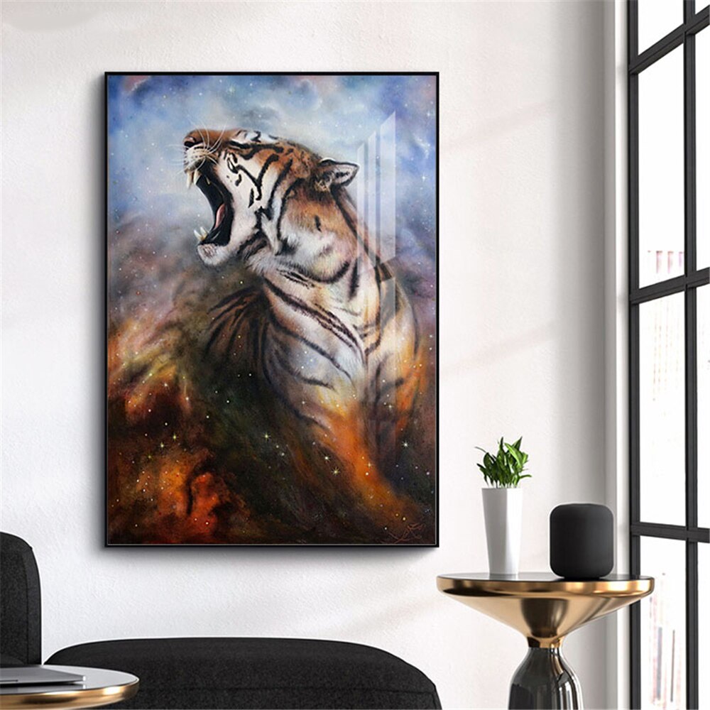 CORX Designs - Tiger Lion Wolf Close Up Canvas Art - Review