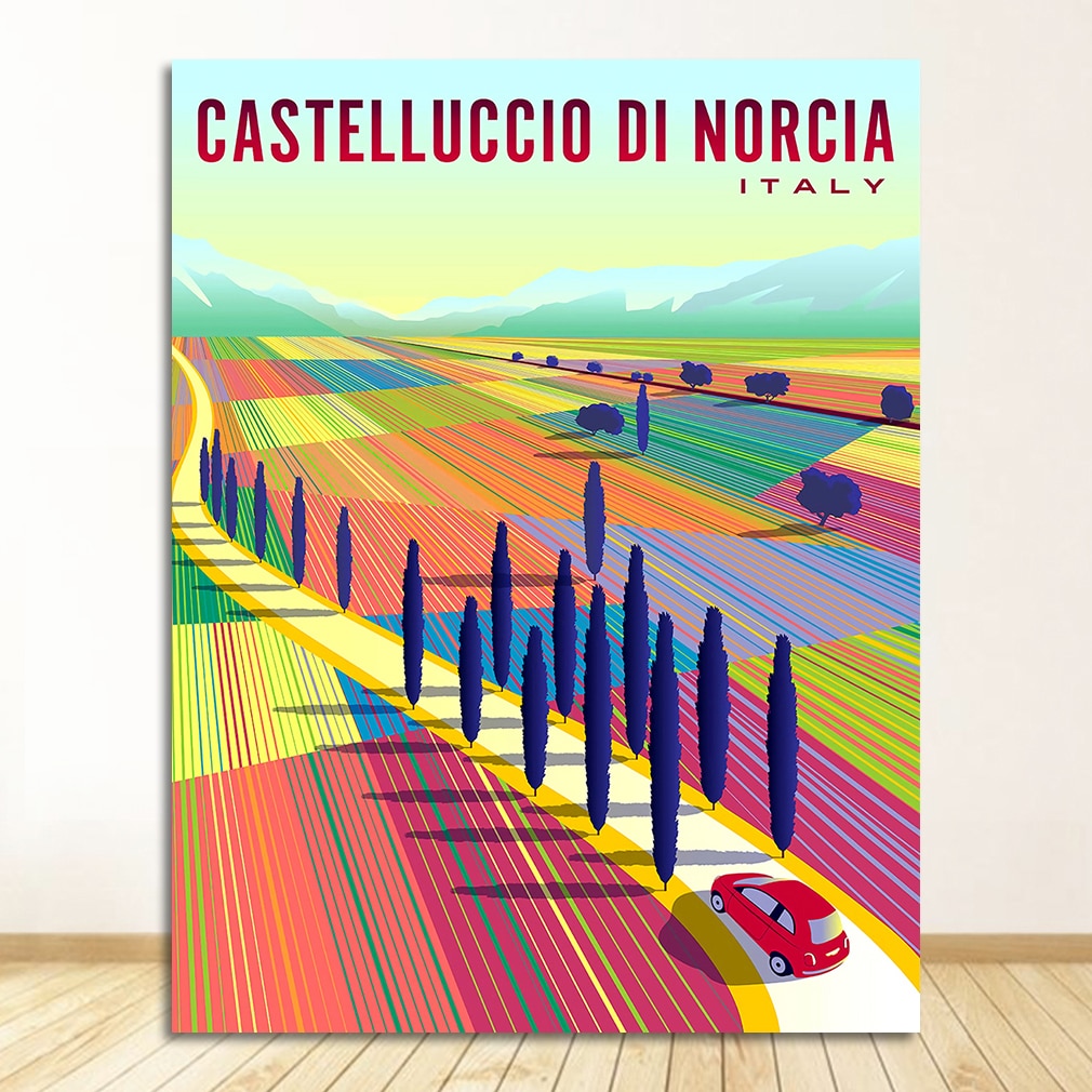 CORX Designs - Italy Rome Capri Tuscany Retro Canvas Art - Review