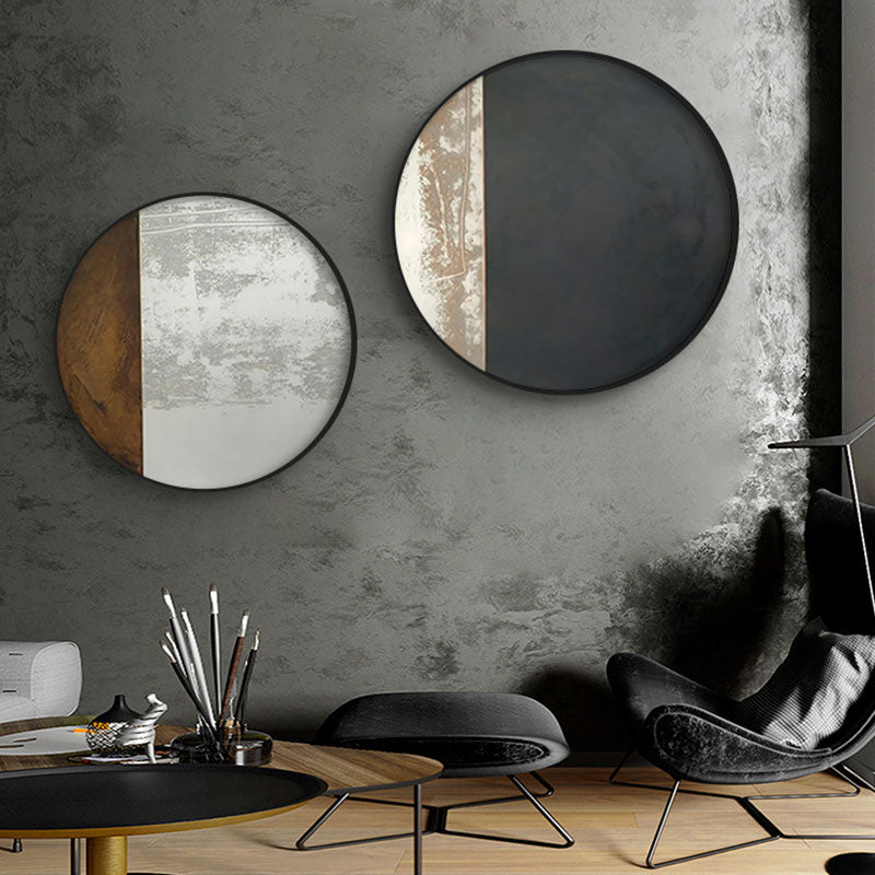 CORX Designs - Abstract Dark Color Combination Round Canvas Art - Review
