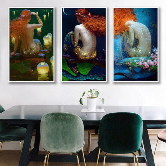 CORX Designs - Golden Scales Mermaid Canvas Art - Review