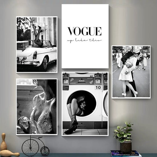 CORX Designs - Black and White Vintage Magazine Canvas Art - Review