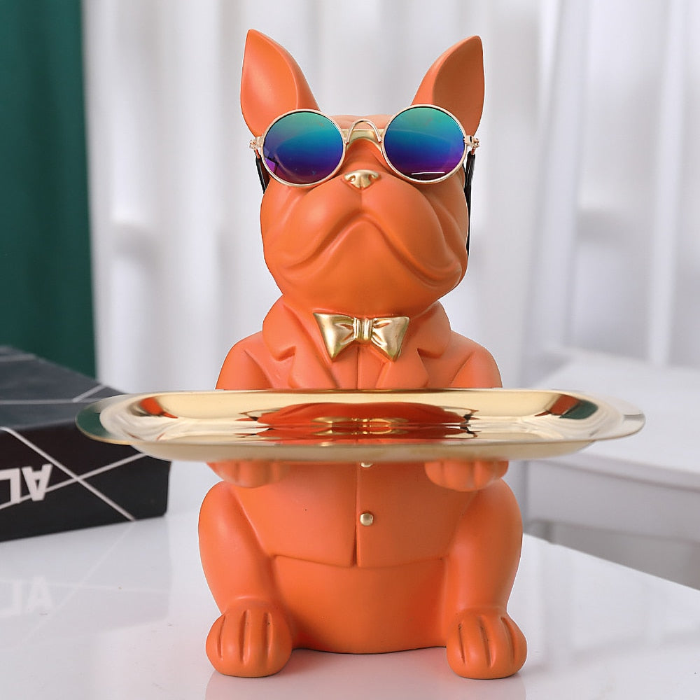 CORX Designs - Sitting Bulldog Tray Statue - Review