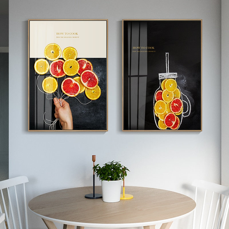 CORX Designs - Minimalist Style Lemon and Coffee Canvas Art - Review