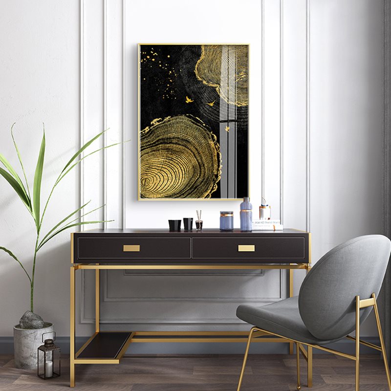 CORX Designs - Golden Wood Texture Flying Birds Canvas Art - Review