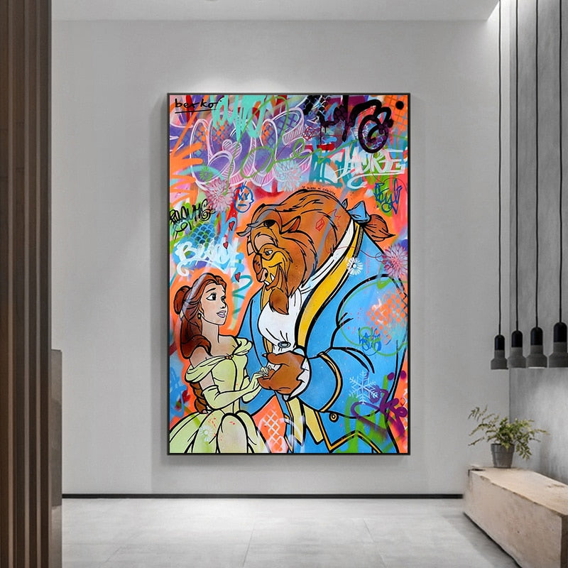 CORX Designs - Graffiti Beauty And The Beast Canvas Art - Review