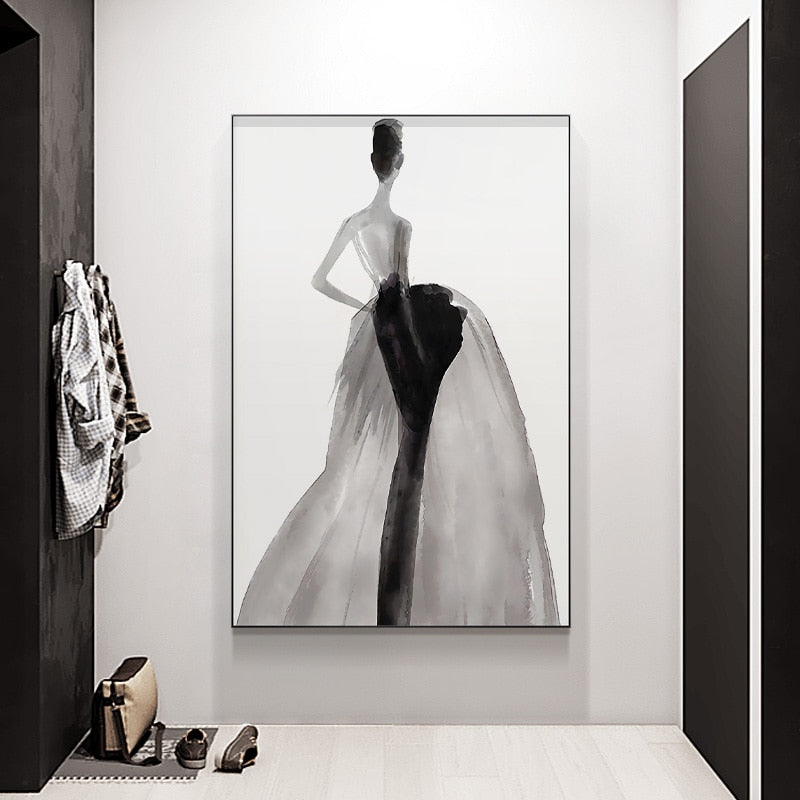 CORX Designs - Modern Ink Girl Graceful Posture Canvas Art - Review