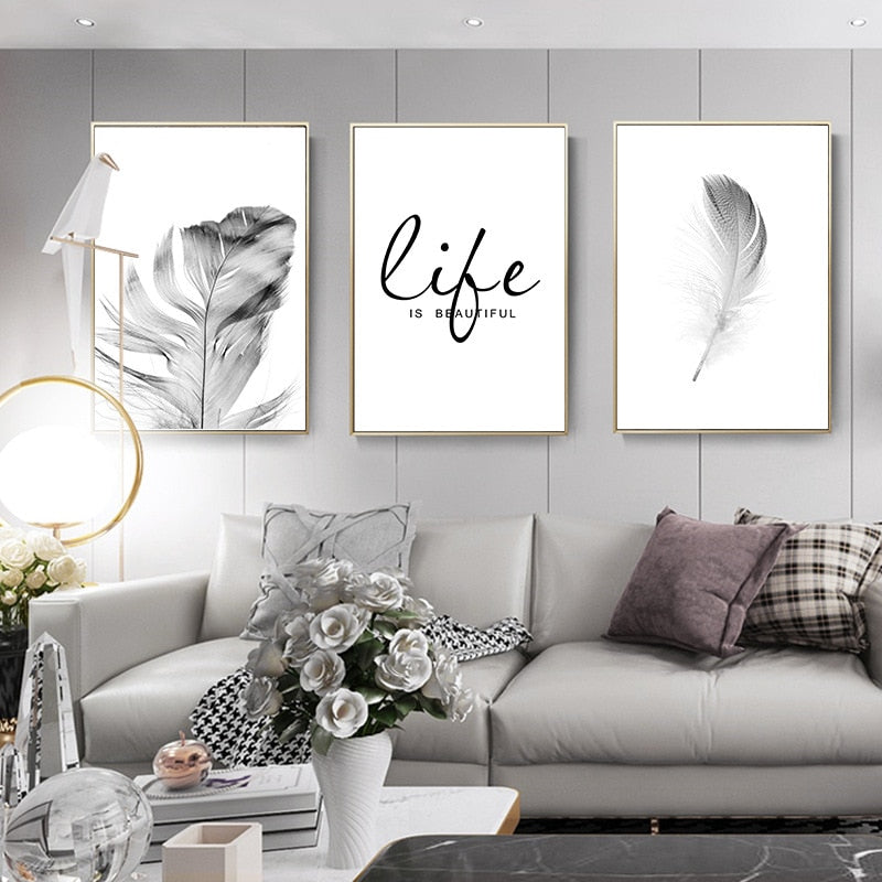CORX Designs - Black And White Dandelion Canvas Art - Review