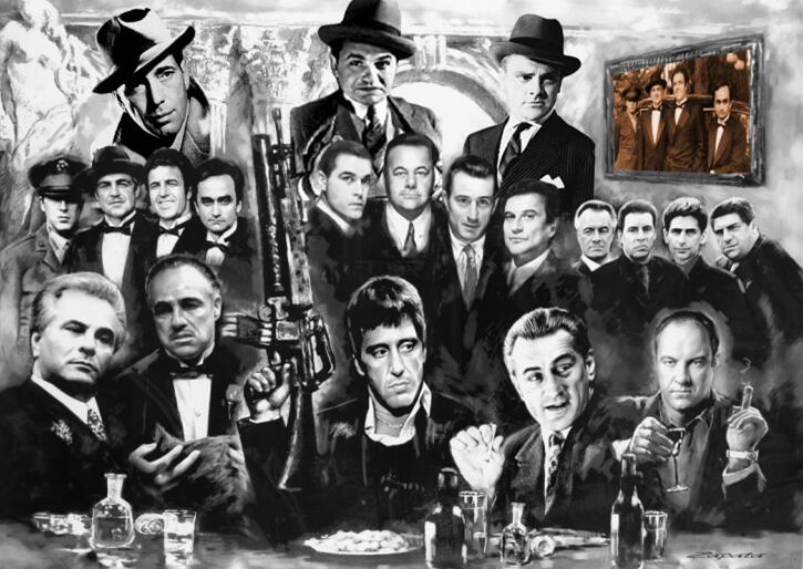 CORX Designs - Godfather Gangsters Painting Canvas Art - Review
