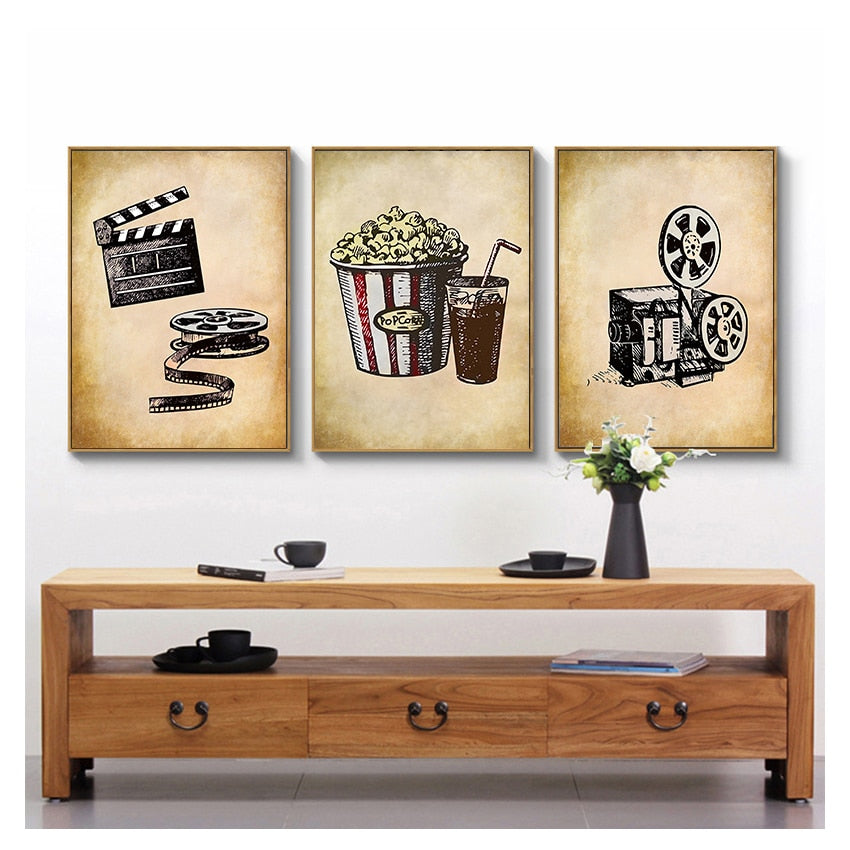 CORX Designs - Movie Theater Popcorn Vintage Art Canvas - Review