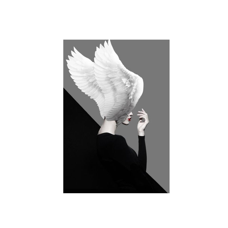 CORX Designs - Fashion Girl and Colorful Feathers Canvas Art - Review