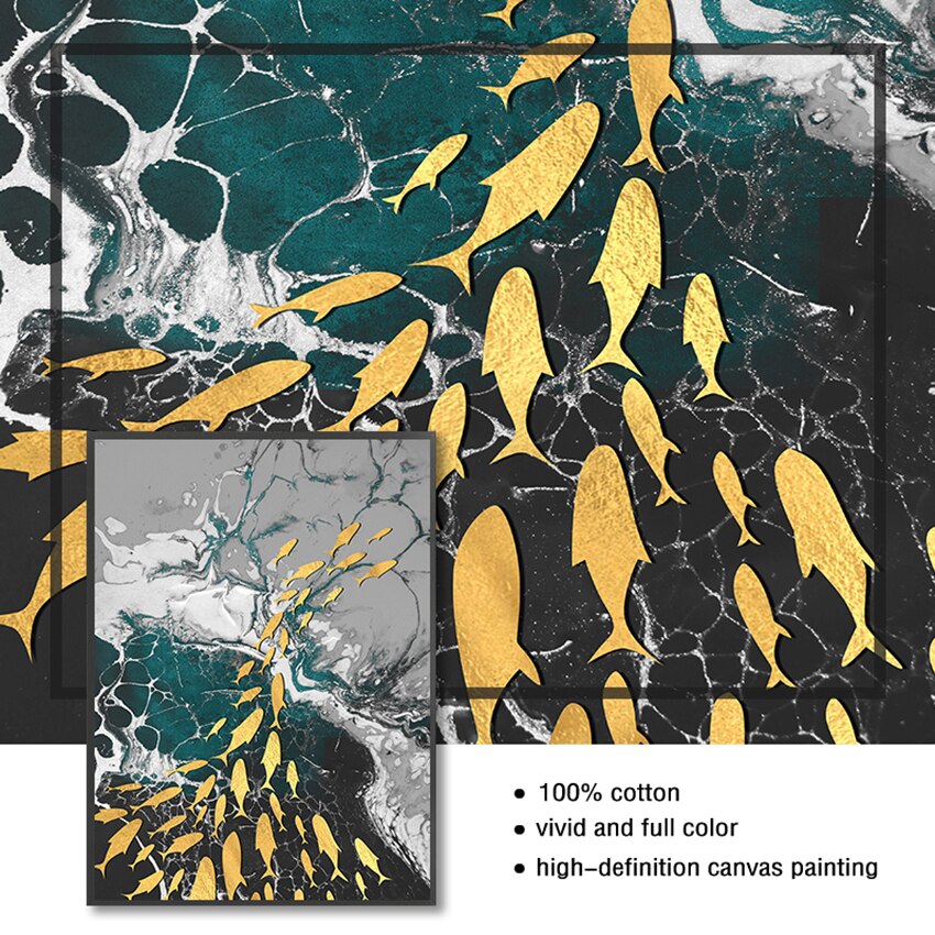 CORX Designs - Golden Fish and Bird Canvas Art - Review