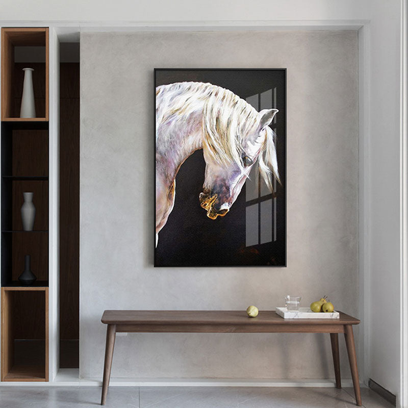 CORX Designs - Artistic White Horse Canvas Art - Review