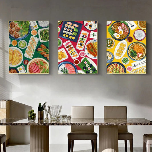 CORX Designs - Japanese Chinese Korean Food Canvas Art - Review