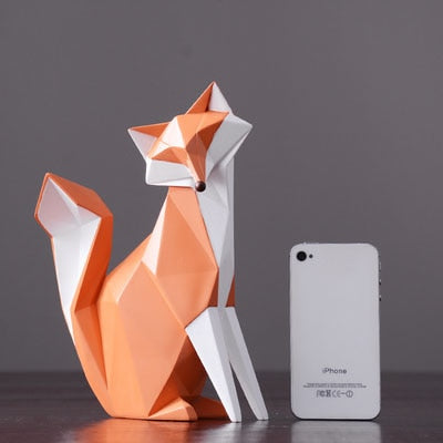 CORX Designs - Geometric Orange Fox Statue - Review
