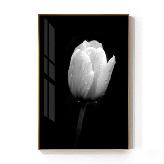 CORX Designs - Black And White Tulip Flower Canvas Art - Review