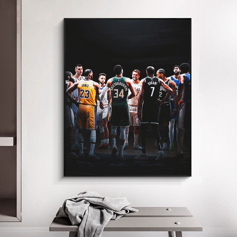 CORX Designs - Basketball All Stars James Curry Durant Canvas Art - Review