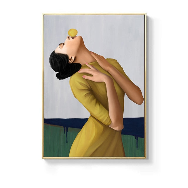CORX Designs - Fashion Yellow Bubble Woman Canvas Art - Review