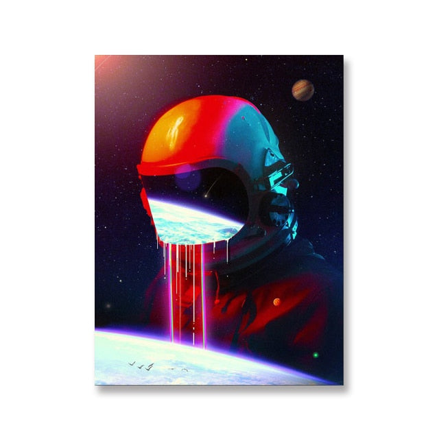 CORX Designs - Astronaut In Space Looking Down On The Earth Canvas Art - Review