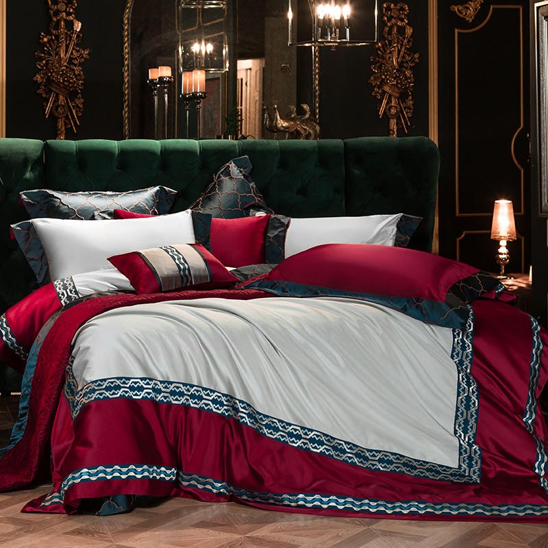 CORX Designs - Bordeaux Swan Silky Satin Duvet Cover Bedding Set - Review