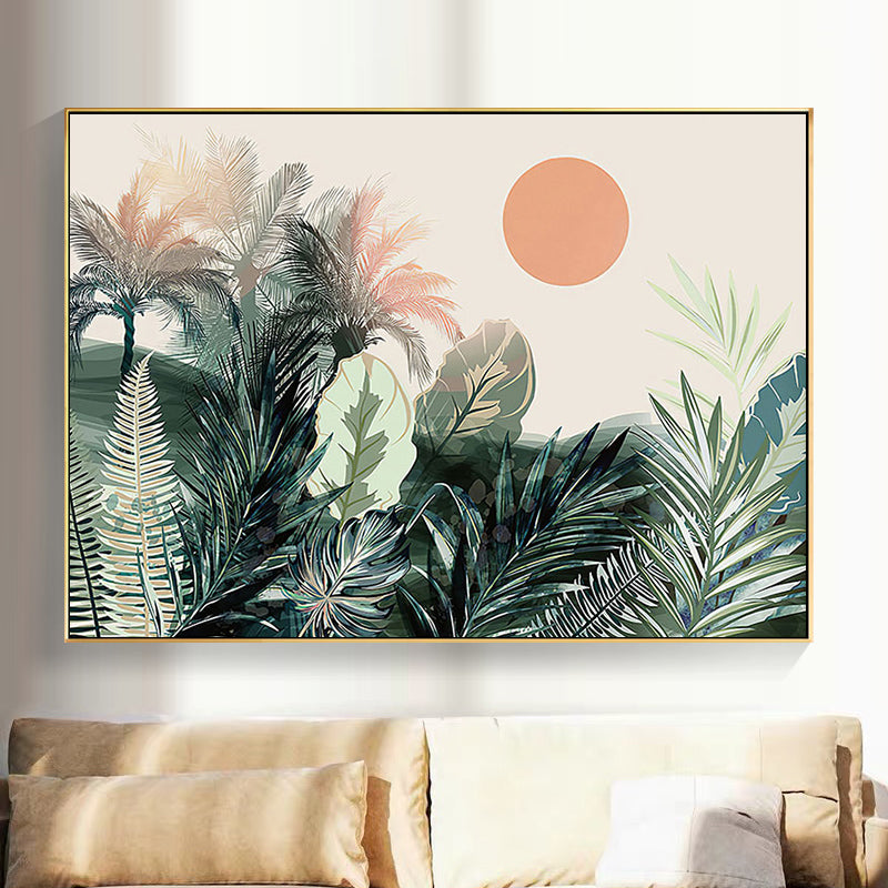 CORX Designs - Abstract Vintage Girl Potted Plant Leaves Canvas Art - Review