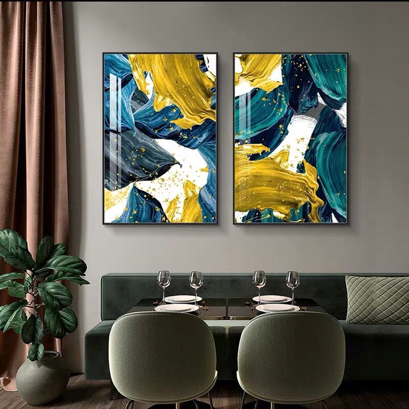 CORX Designs - Golden Blue Foil Nordic Canvas Art - Review