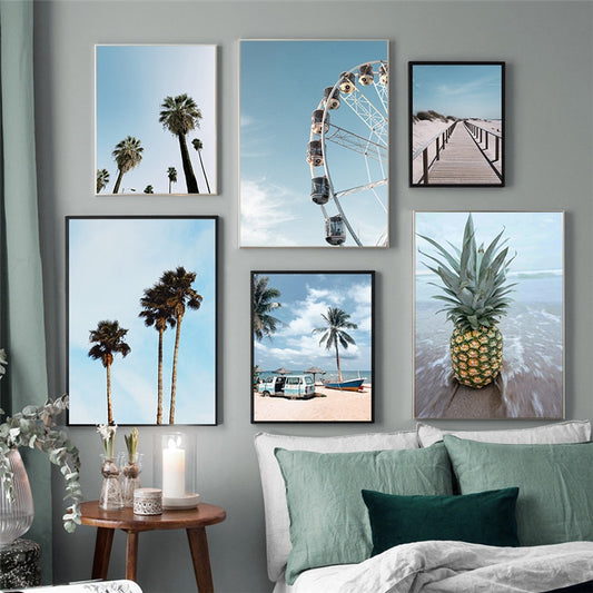 CORX Designs - Sandy Beach Scenery Ferris Wheel Canvas Art - Review