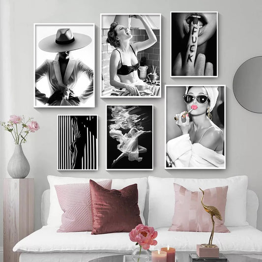 CORX Designs - Black and White Fashion Woman Canvas Art - Review