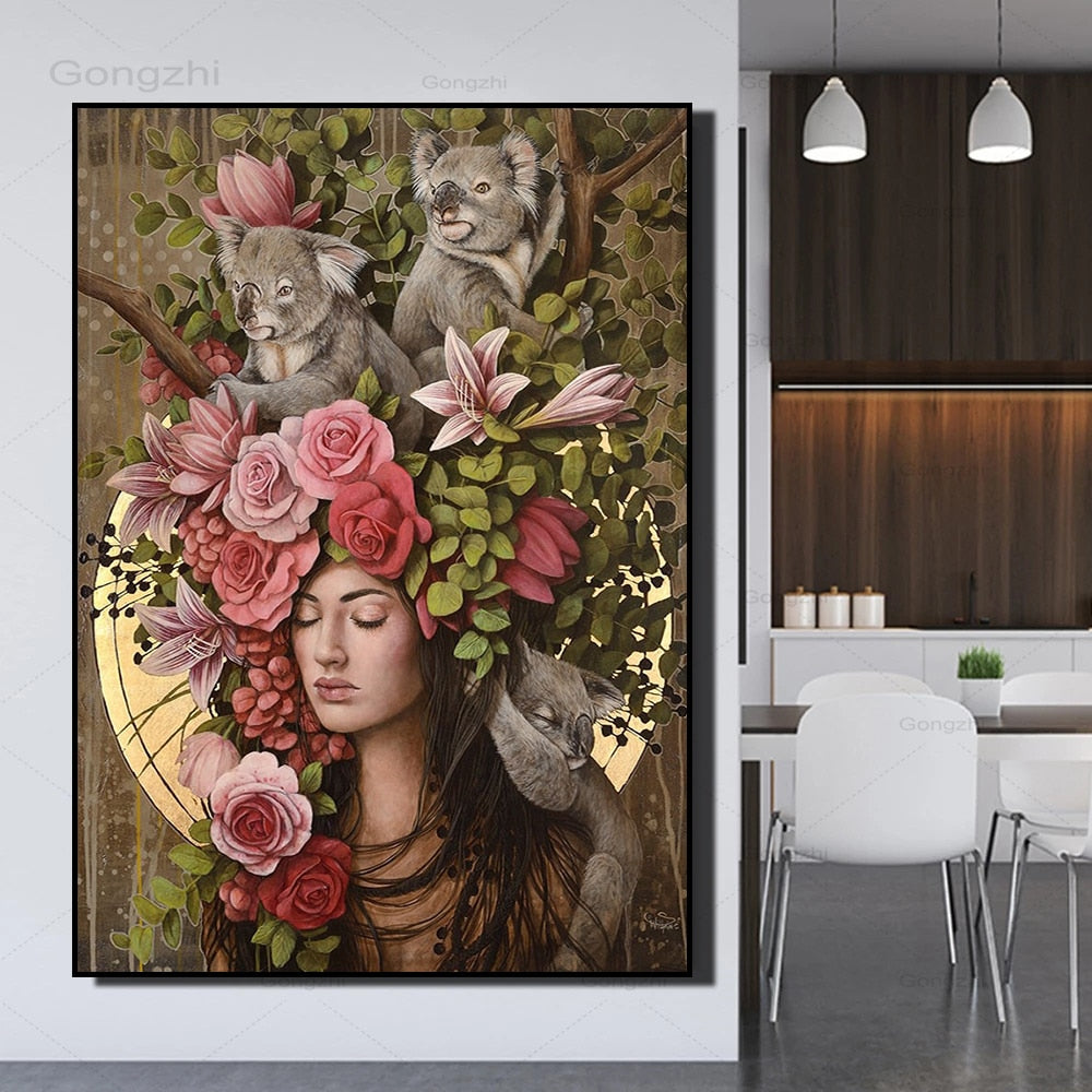 CORX Designs - Abstract Flowers Woman Canvas Art - Review