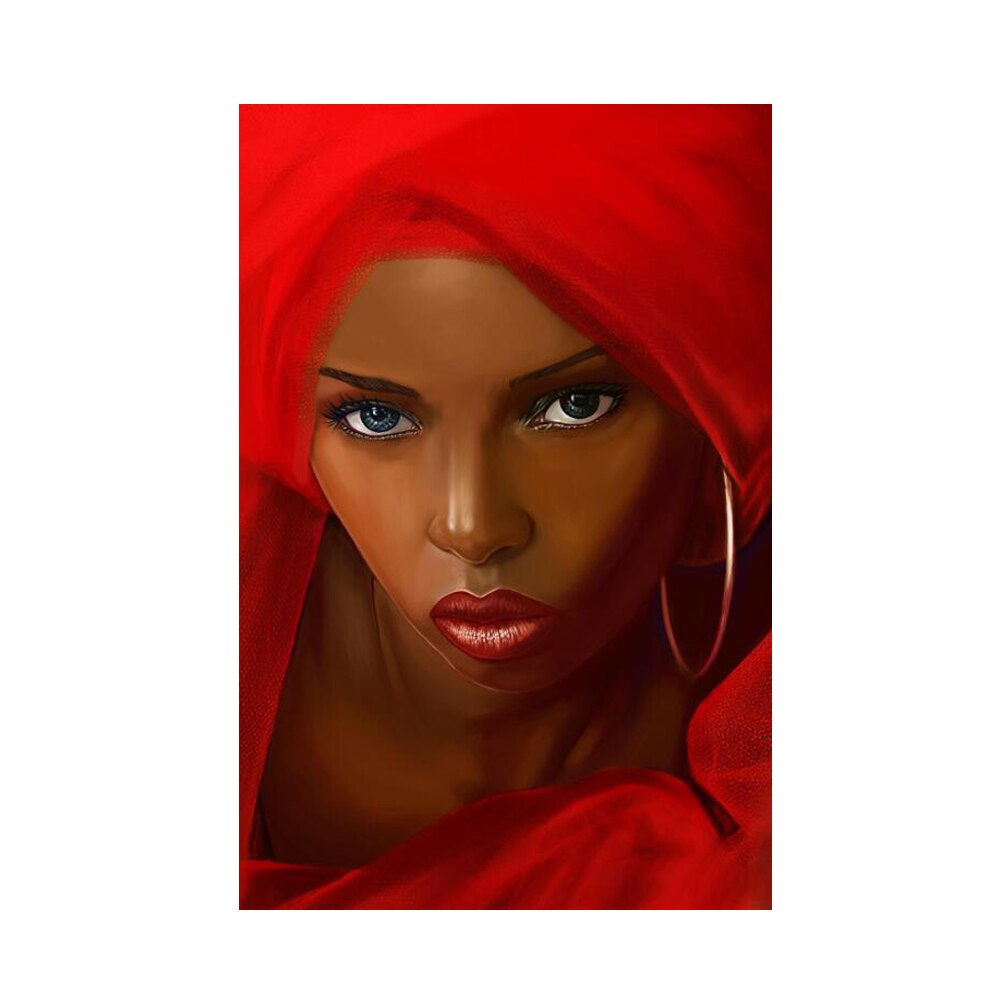 CORX Designs - Red scarf African Women Canvas Art - Review