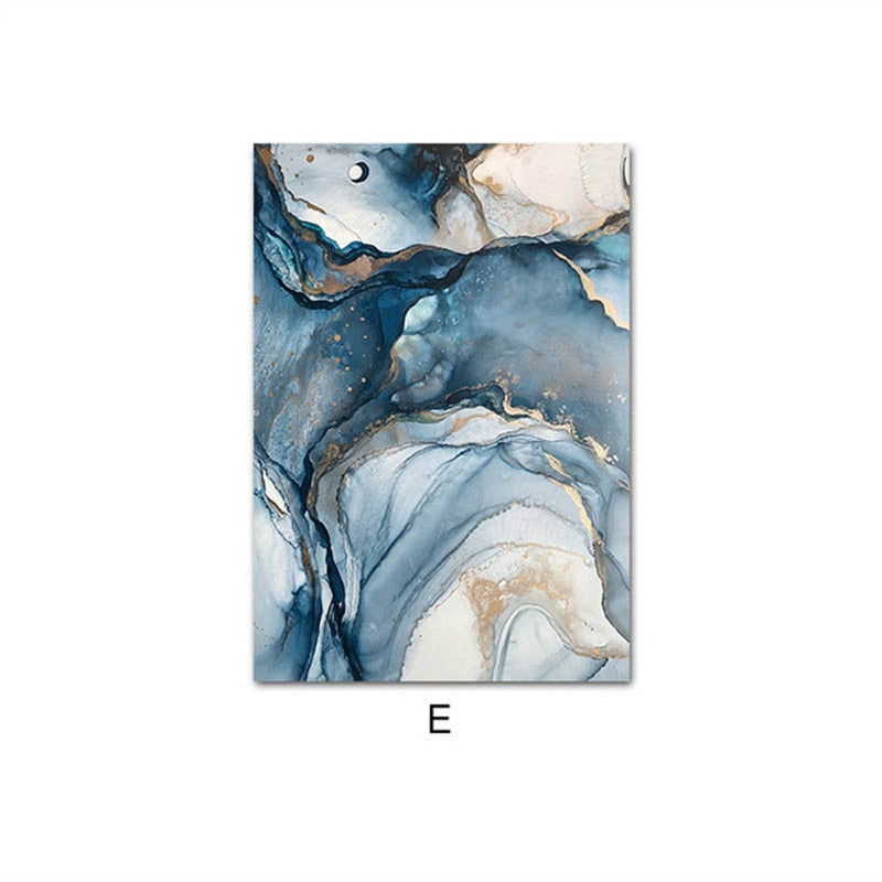 CORX Designs - Blue Abstract Lake Canvas Art - Review