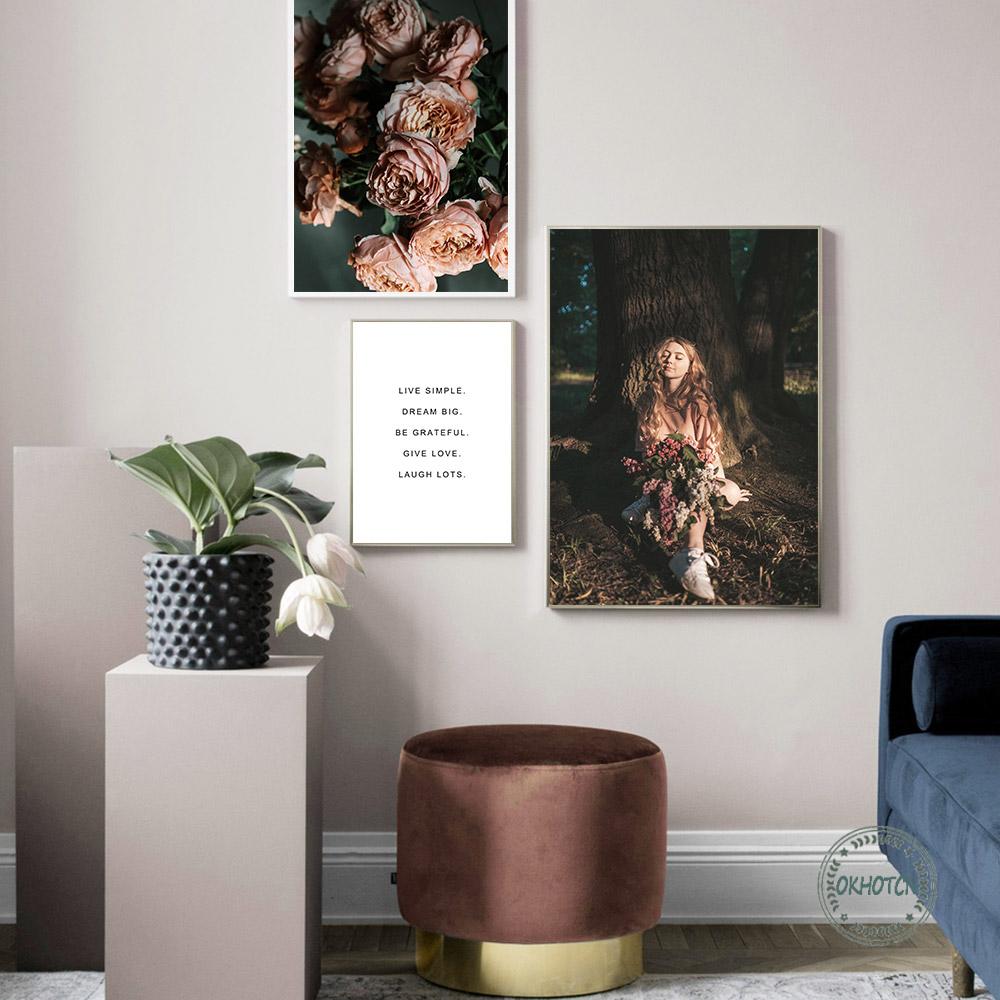 CORX Designs - Dark Pink Rose Flower Little Girl Canvas Art - Review