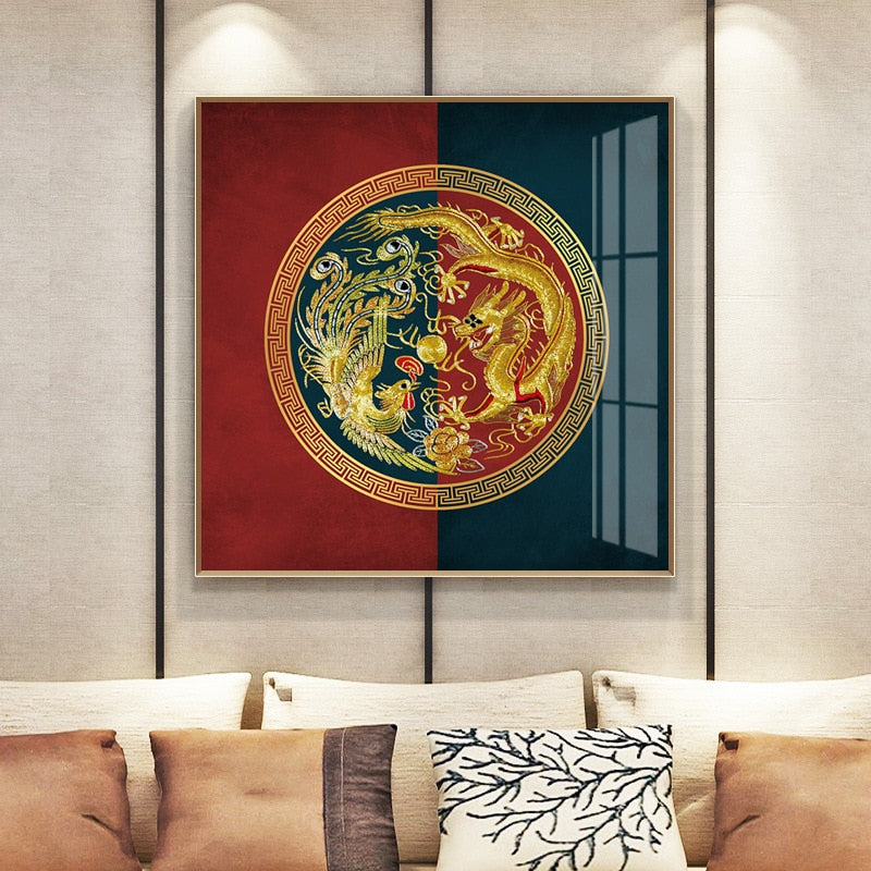 CORX Designs - Chinese Gold Dragon Canvas Art - Review