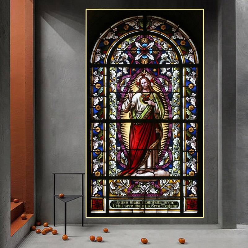 CORX Designs - Jesus Christ Mosaic Church Glass Window Canvas Art - Review