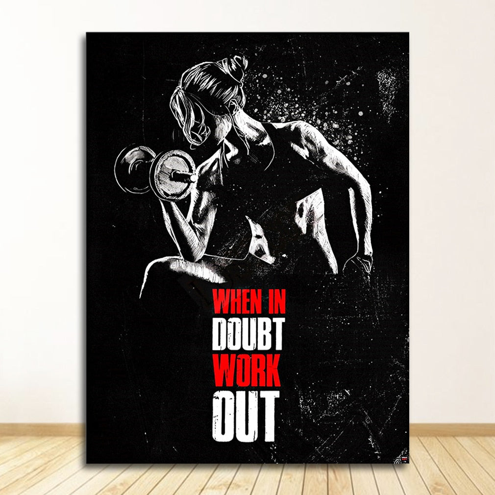 CORX Designs - Muscle Bodybuilding Fitness Motivational Quotes Art Canvas - Review