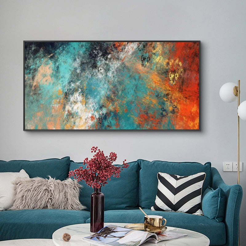 CORX Designs - Abstract Colorful Clouds Canvas Art - Review