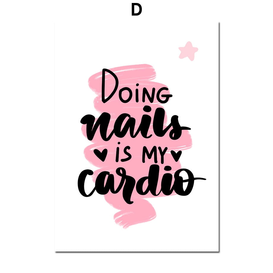 CORX Designs - Nail Polish Pink Love Heart Eyelash Canvas Art - Review
