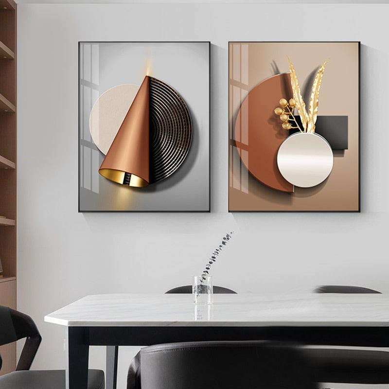 CORX Designs - Black Copper Geometric Canvas Art - Review