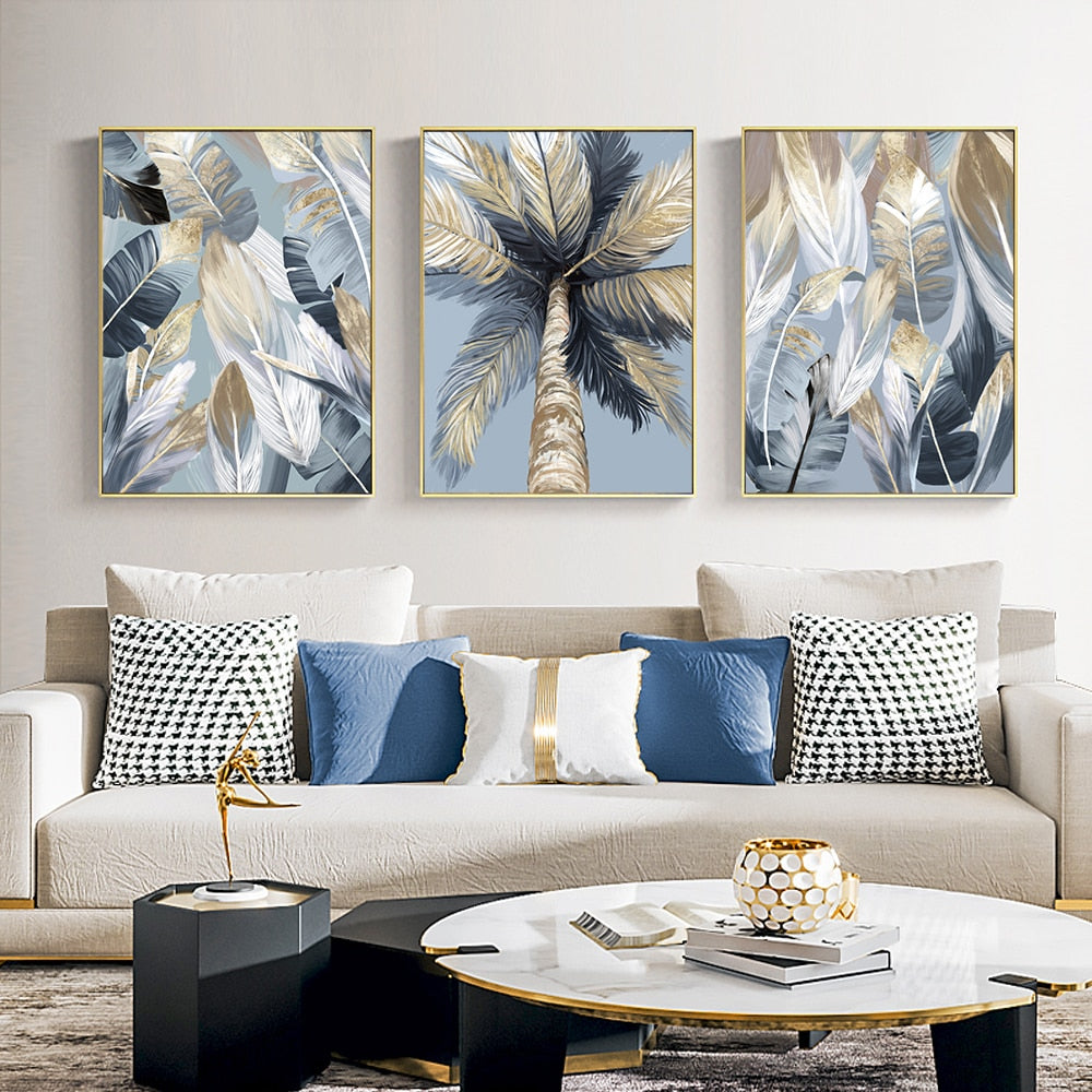 CORX Designs - Gold Tropical Tree Palm Leaves Canvas Art - Review
