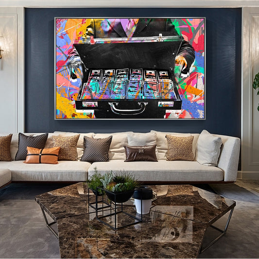 CORX Designs - Abstract Money Graffiti Art Canvas - Review