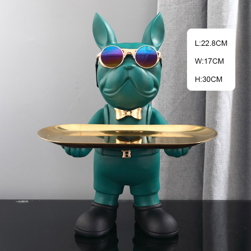CORX Designs - Lying Bulldog Singe Tray Statue - Review