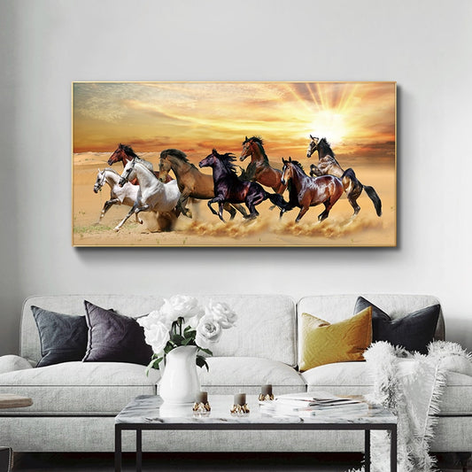 CORX Designs - Eight Horse Sunset Canvas Art - Review