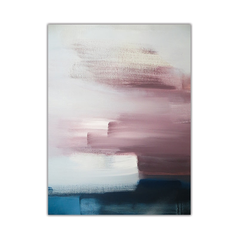CORX Designs - Abstract Pink Purple Blue Paint Canvas Art - Review