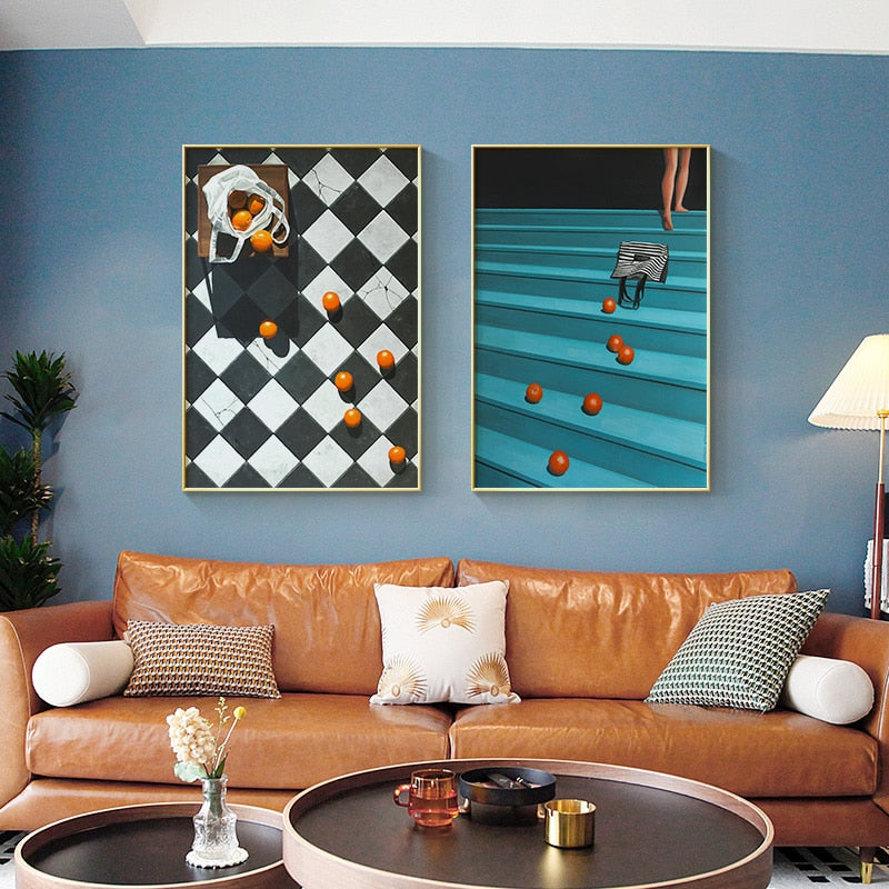 CORX Designs - Falling Orange And Pomegranate Canvas Art - Review