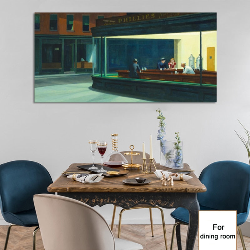 CORX Designs - Nighthawks by Edward Hopper Canvas Art - Review