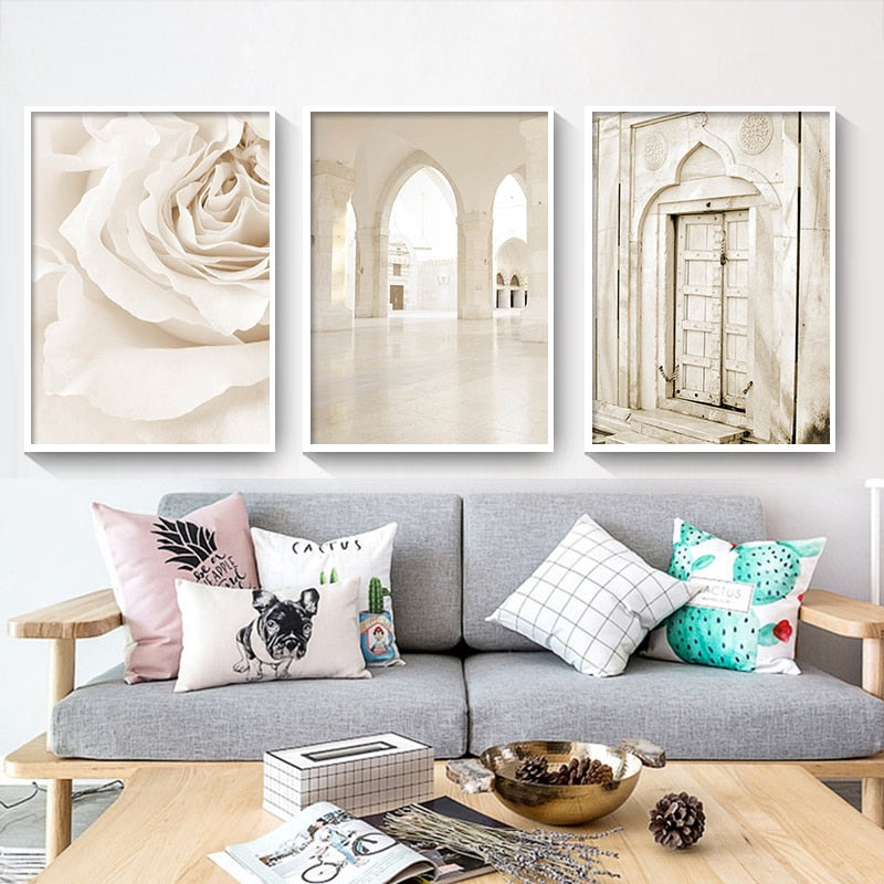 CORX Designs - Modern Islamic Beige Landscape Canvas Art - Review