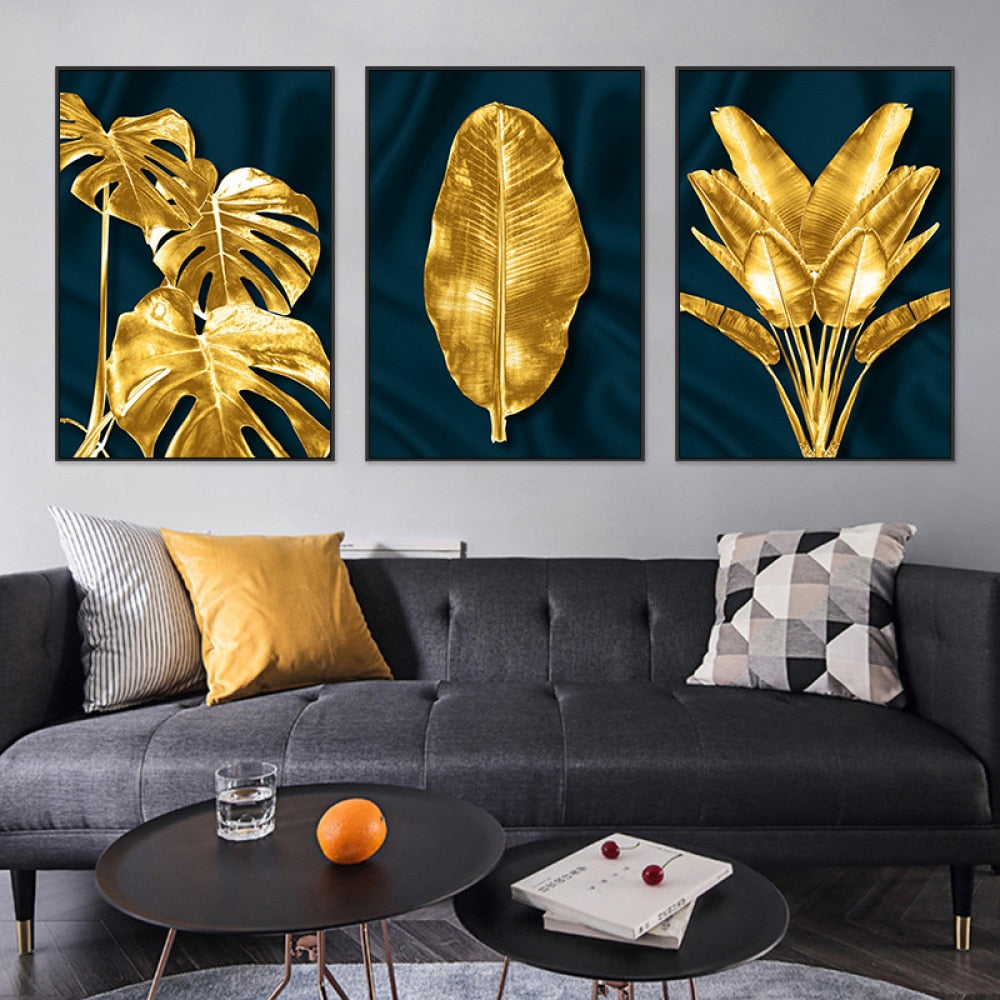 CORX Designs - Nordic Golden Leaf Canvas Art - Review
