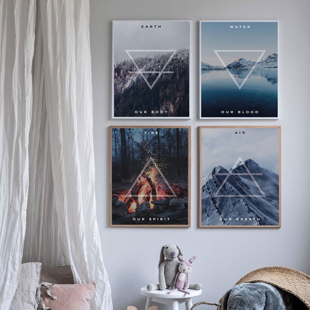 CORX Designs - Element Earth Fire Water Air Canvas Art - Review