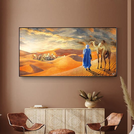 CORX Designs - Oriental Tuareg Painting in the Desert Canvas Art - Review