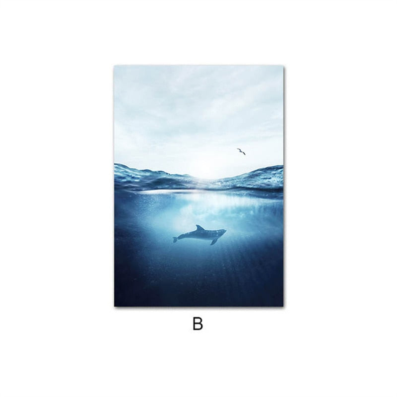 CORX Designs - Blue Abstract Lake Canvas Art - Review
