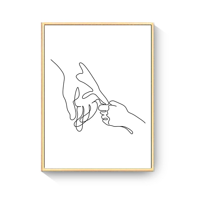 CORX Designs - Hand Drawn Happy Family Nursery Canvas Art - Review